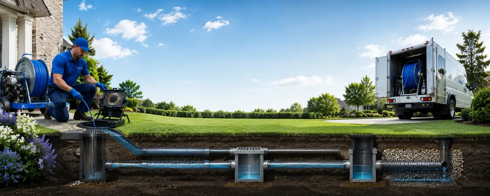 Outdoor drain cleaning information for Pollock Pines, CA